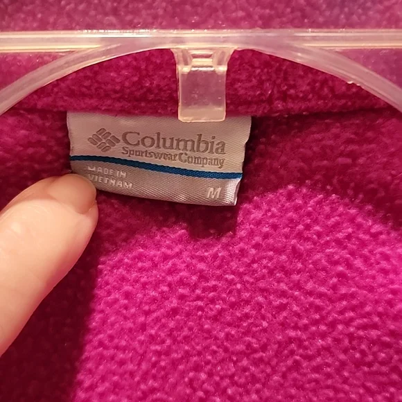 Columbia zippered pink fleece jacket - Picture 2 of 4